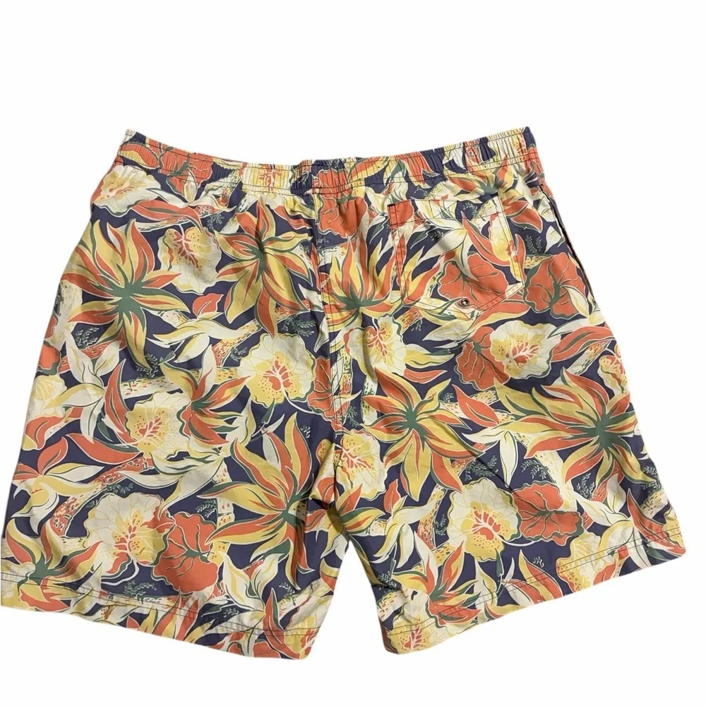 vintage 90s POLO SPORT Ralph Lauren Swim Trunks Bathing Suit‎ Mens 2XL Floral